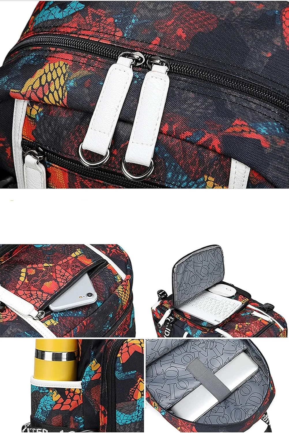 ISaikoy Anime Anya Forger Backpack Shoulder Bag Bookbag School Bag Laptop Bag Daypack 11