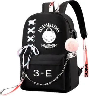 ISaikoy Anime Assassination Classroom Backpack Satchel Bookbag Daypack School Bag Shoulder Bag