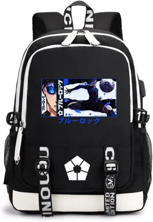 ISaikoy Anime BLUE LOCK Backpack Shoulder Bag Bookbag Student School Bag Daypack Satchel A1