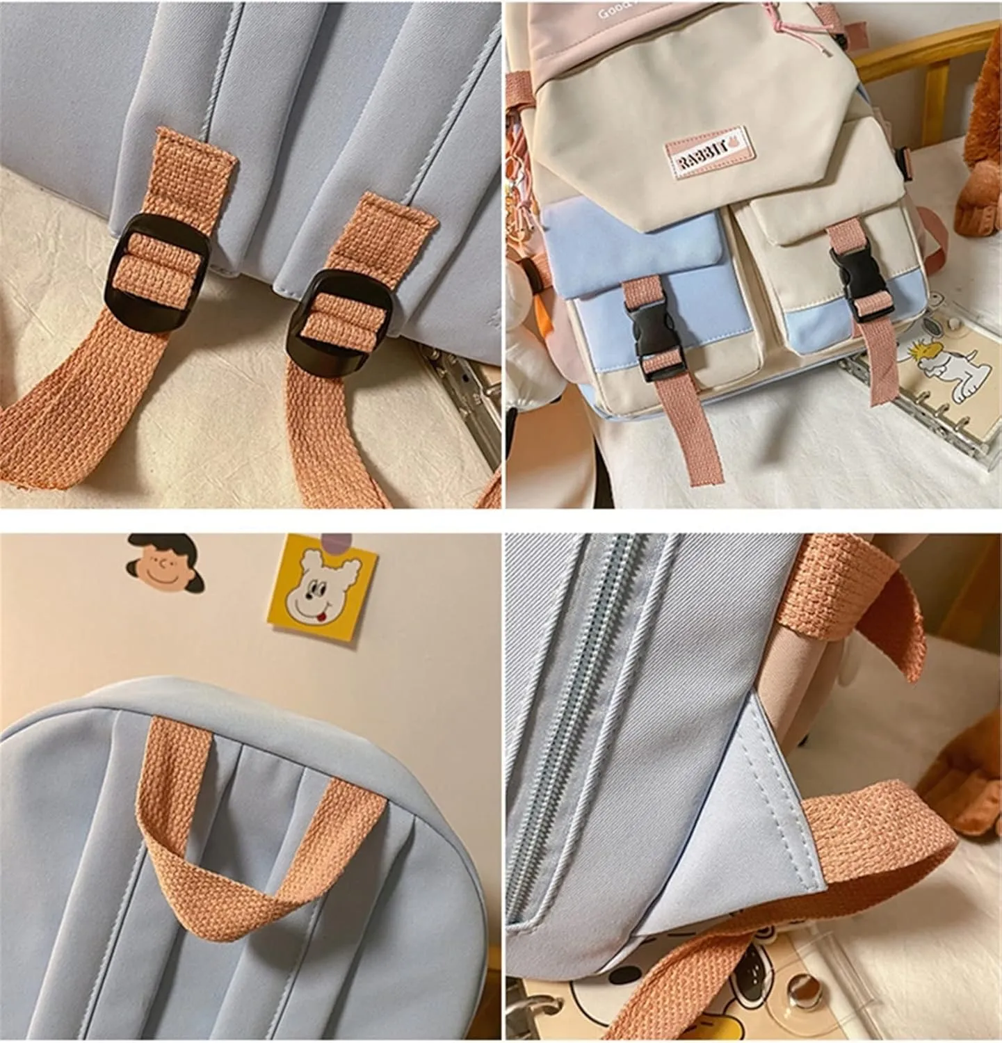 ISaikoy Anime Fruit Basket Backpack Kyo Soma Tohru Yuki Bookbag Daypack School Bag Shoulder Bag 11