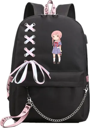 ISaikoy Anime Future Diary Backpack Shoulder Bag Bookbag Student School Bag Daypack Satchel 9