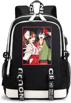 ISaikoy Anime Horimiya Backpack Shoulder Bag Bookbag School Bag D10