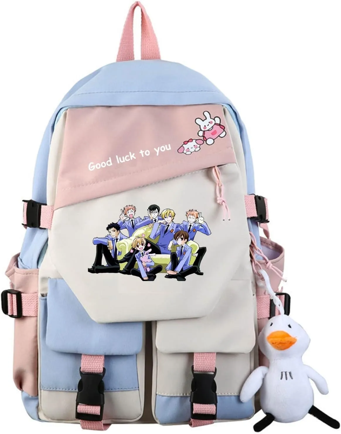 ISaikoy Anime Ouran High School Host Club Backpack Shoulder Bag Bookbag Student School Bag Daypack Satchel E2