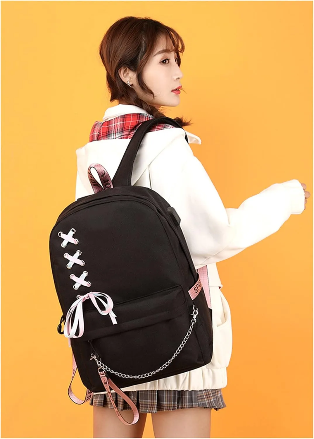 ISaikoy Anime Re:Zero kara Hajimeru Isekai Seikatsu Backpack Shoulder Bag Bookbag Student School Bag Daypack Satchel 12