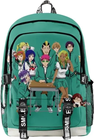 ISaikoy Anime The Disastrous Life of Saiki K Backpack Daypack Laptop Bag 3D Printing School Bag Bookbag 5