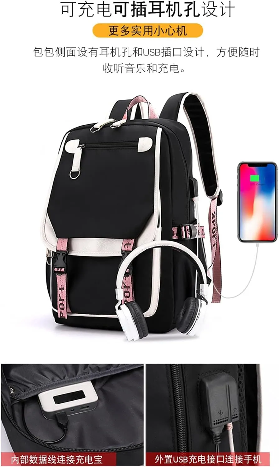 Isaikoy Anime Trigger Happy Havoc Backpack Satchel Bookbag Daypack School Bag Shoulder Bag color81