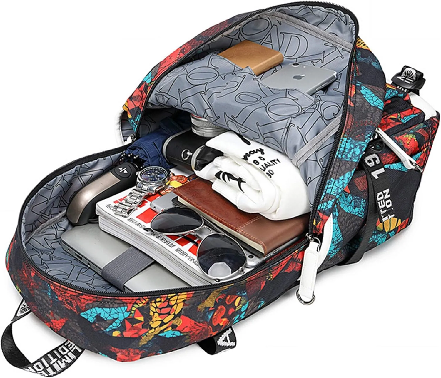 ISaikoy Cute Canvas Casual Backpack Shoulder Bag Bookbag School Bag Laptop Bag Daypack 10