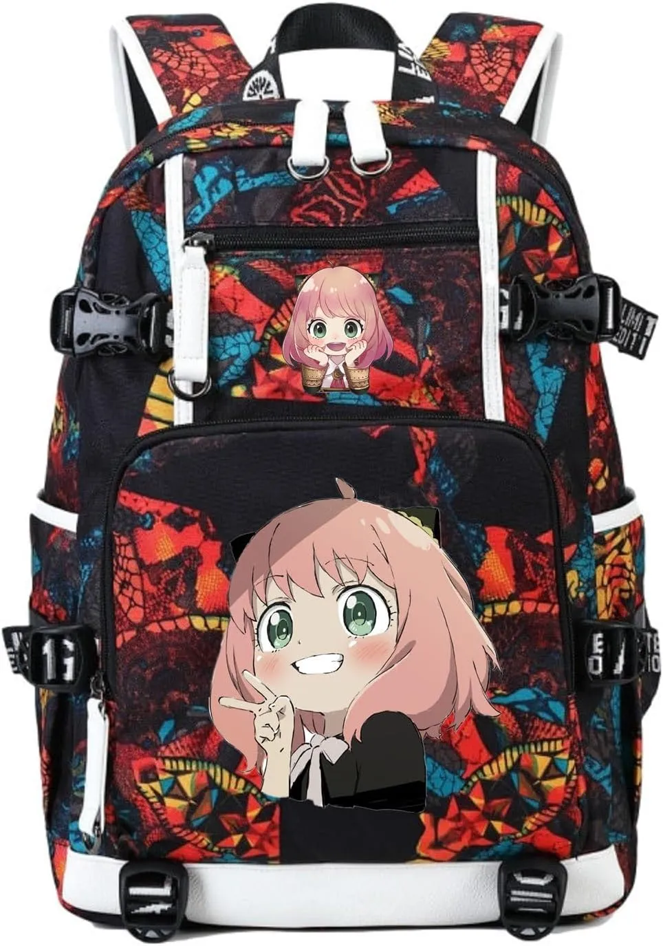 ISaikoy Cute Canvas Casual Backpack Shoulder Bag Bookbag School Bag Laptop Bag Daypack 19