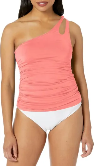 Island Goddess One Shoulder Keyhole Tankini Swimsuit Top
