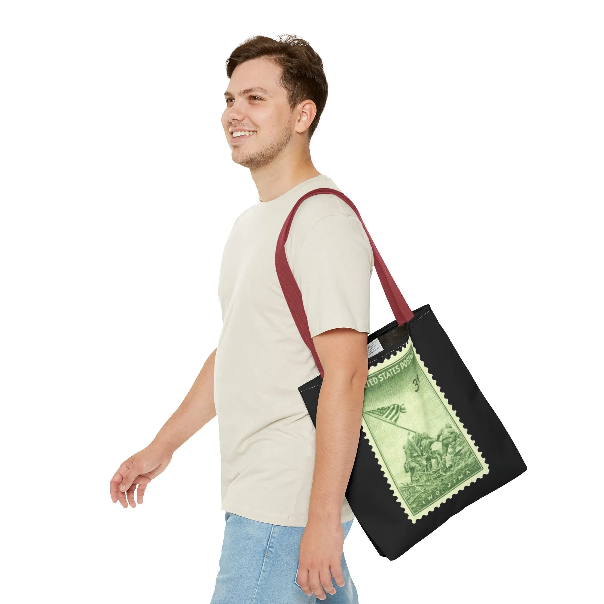 IWO JIMA MARINES STAMP Tote Bag