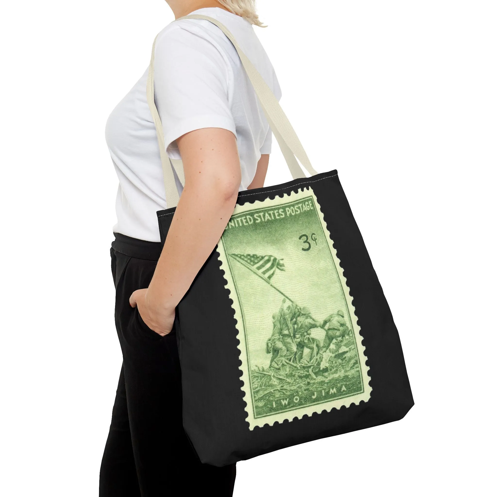 IWO JIMA MARINES STAMP Tote Bag