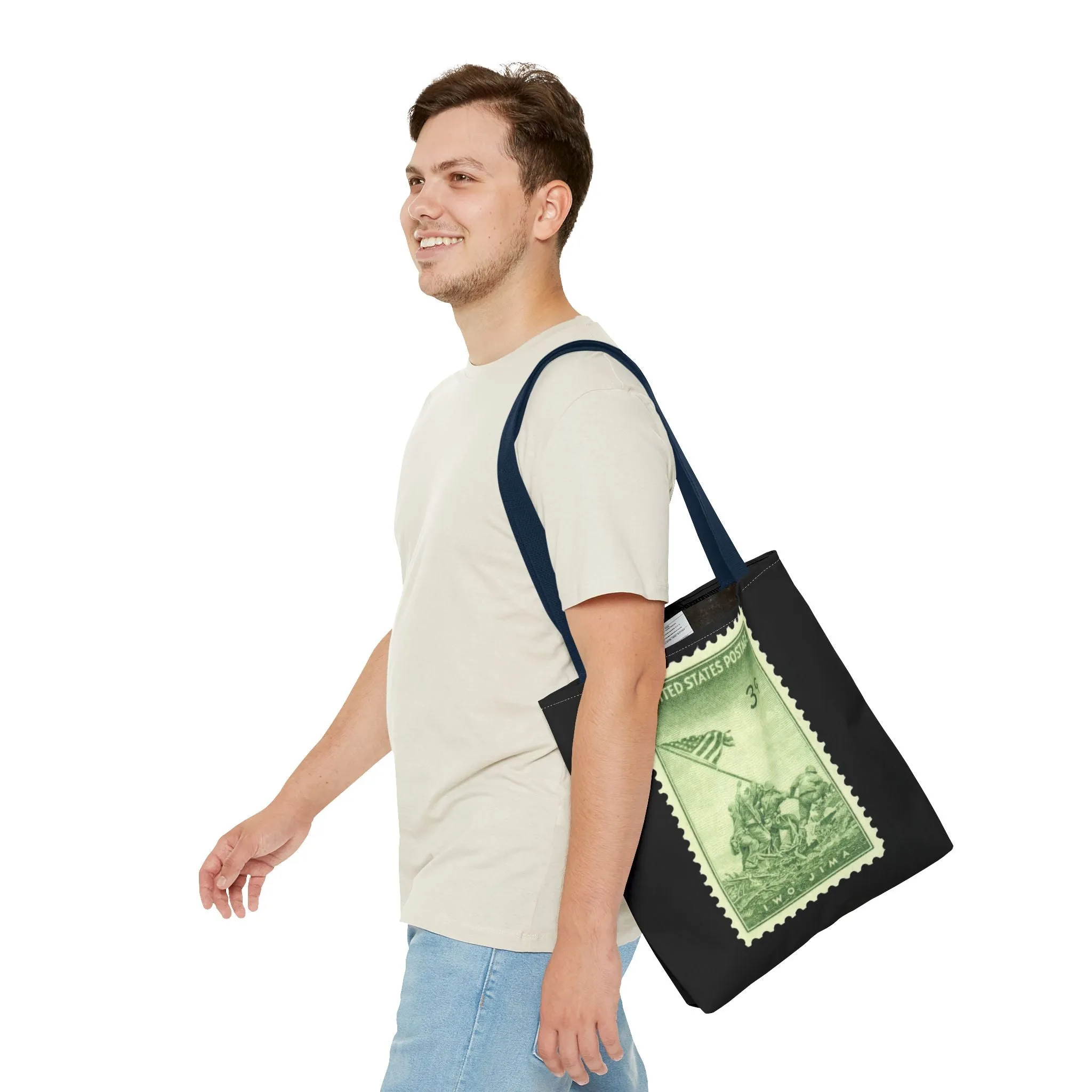 IWO JIMA MARINES STAMP Tote Bag