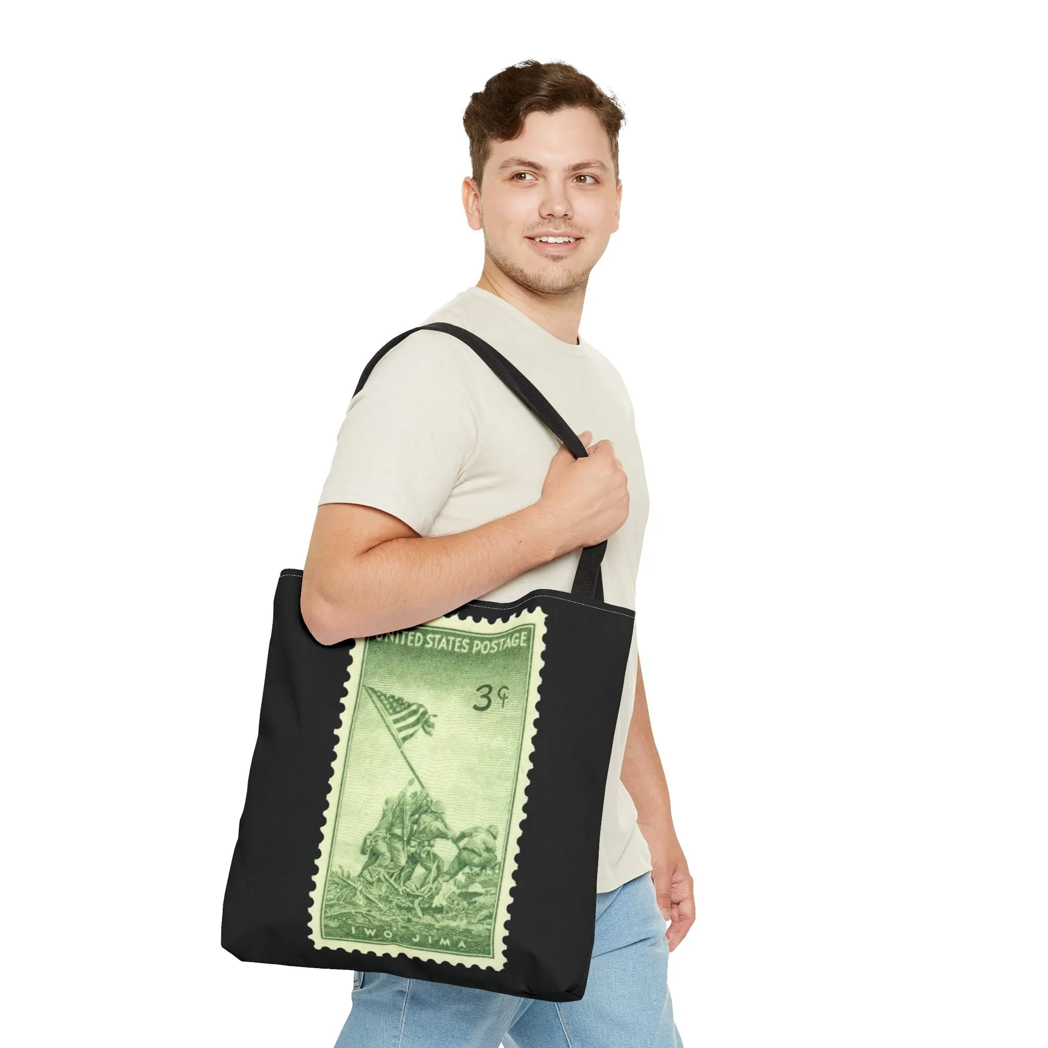IWO JIMA MARINES STAMP Tote Bag