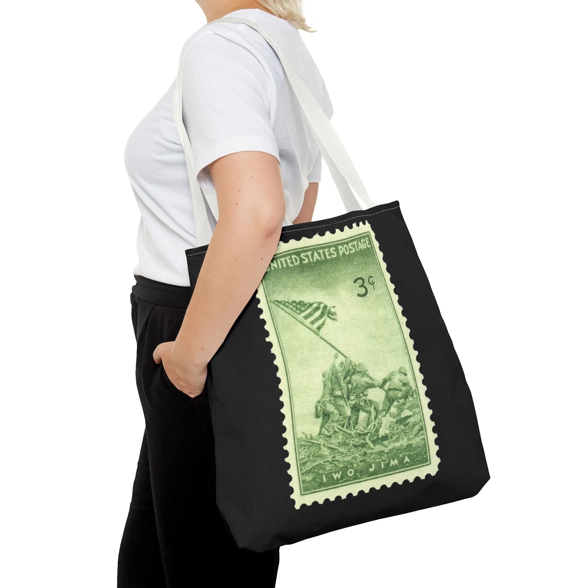 IWO JIMA MARINES STAMP Tote Bag