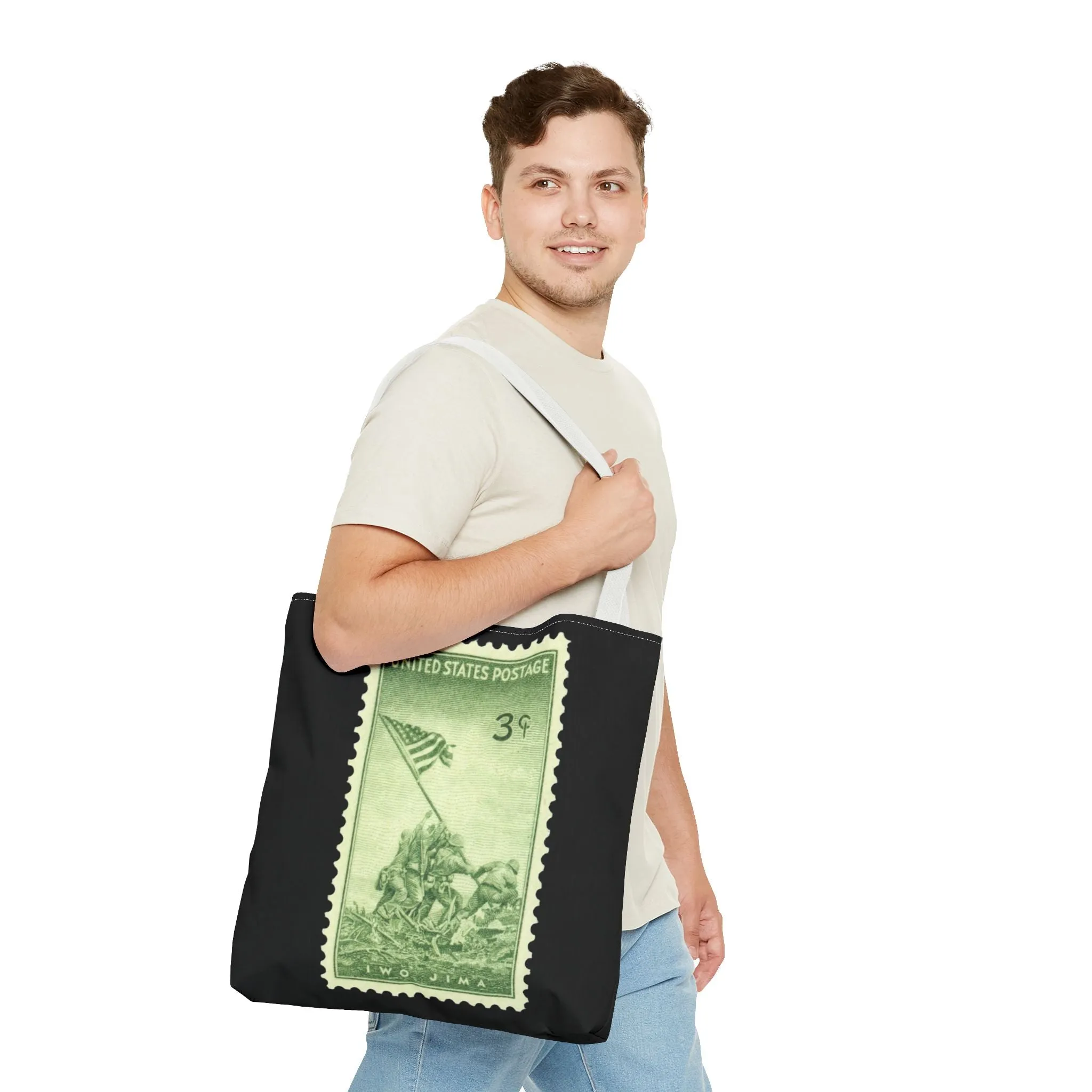 IWO JIMA MARINES STAMP Tote Bag