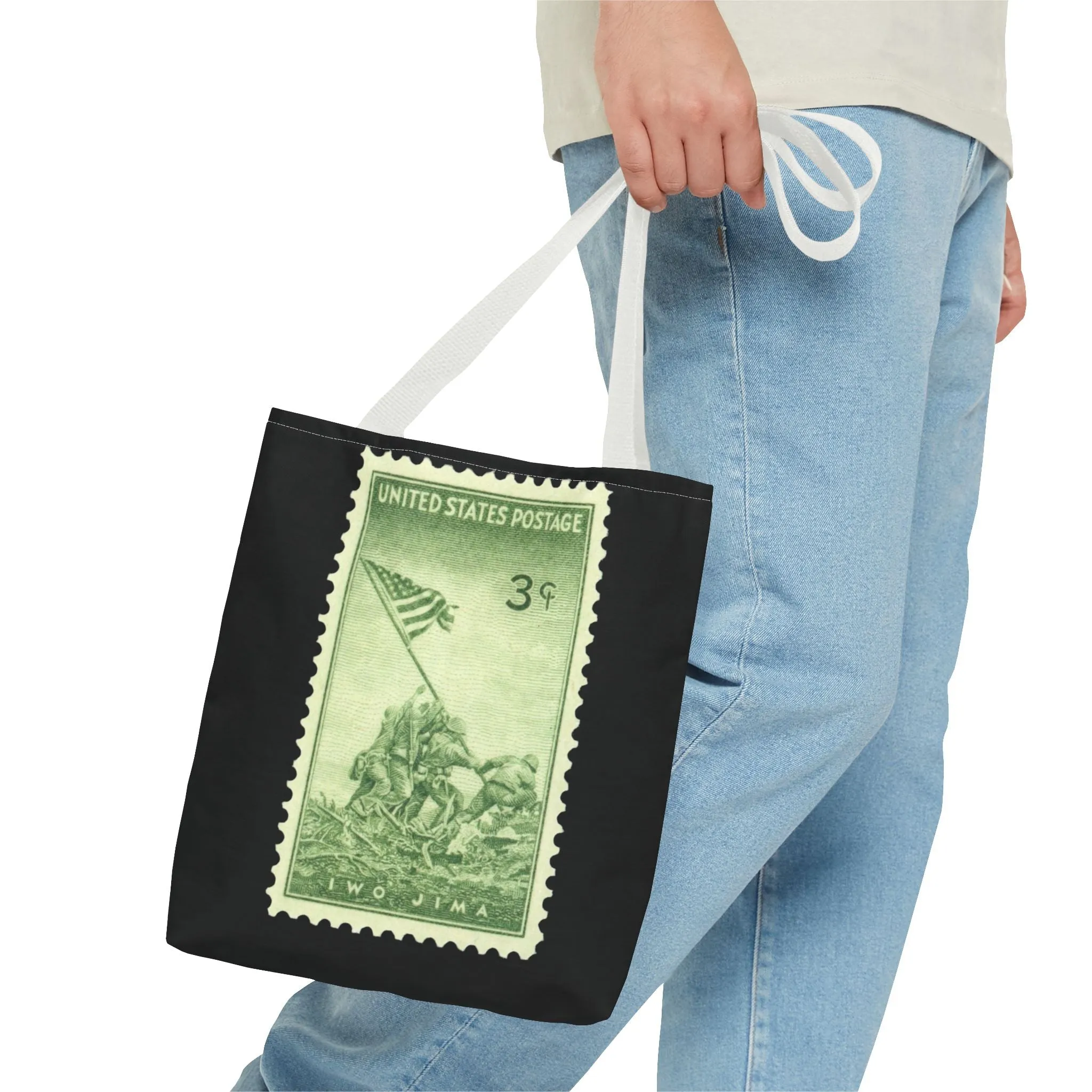 IWO JIMA MARINES STAMP Tote Bag