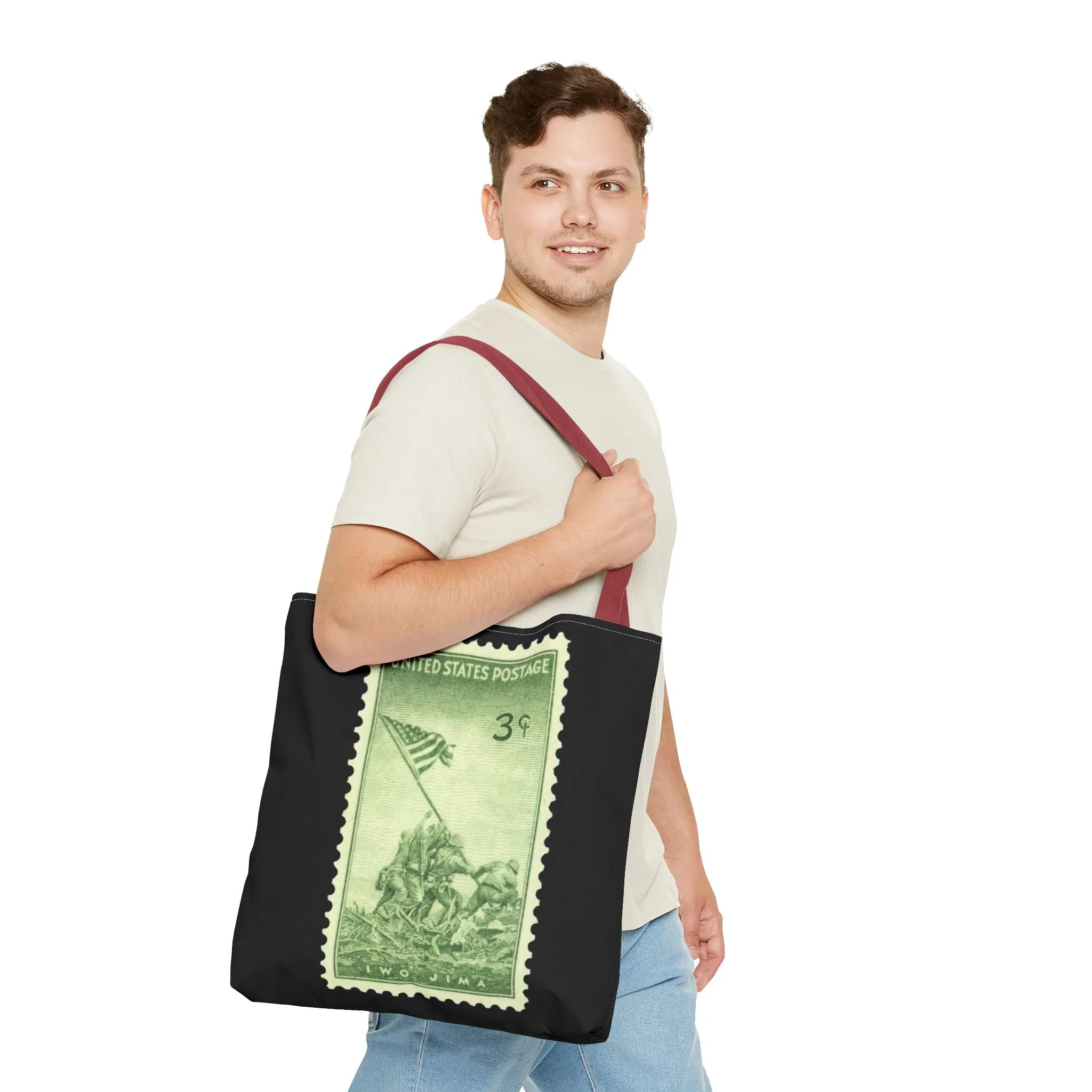 IWO JIMA MARINES STAMP Tote Bag