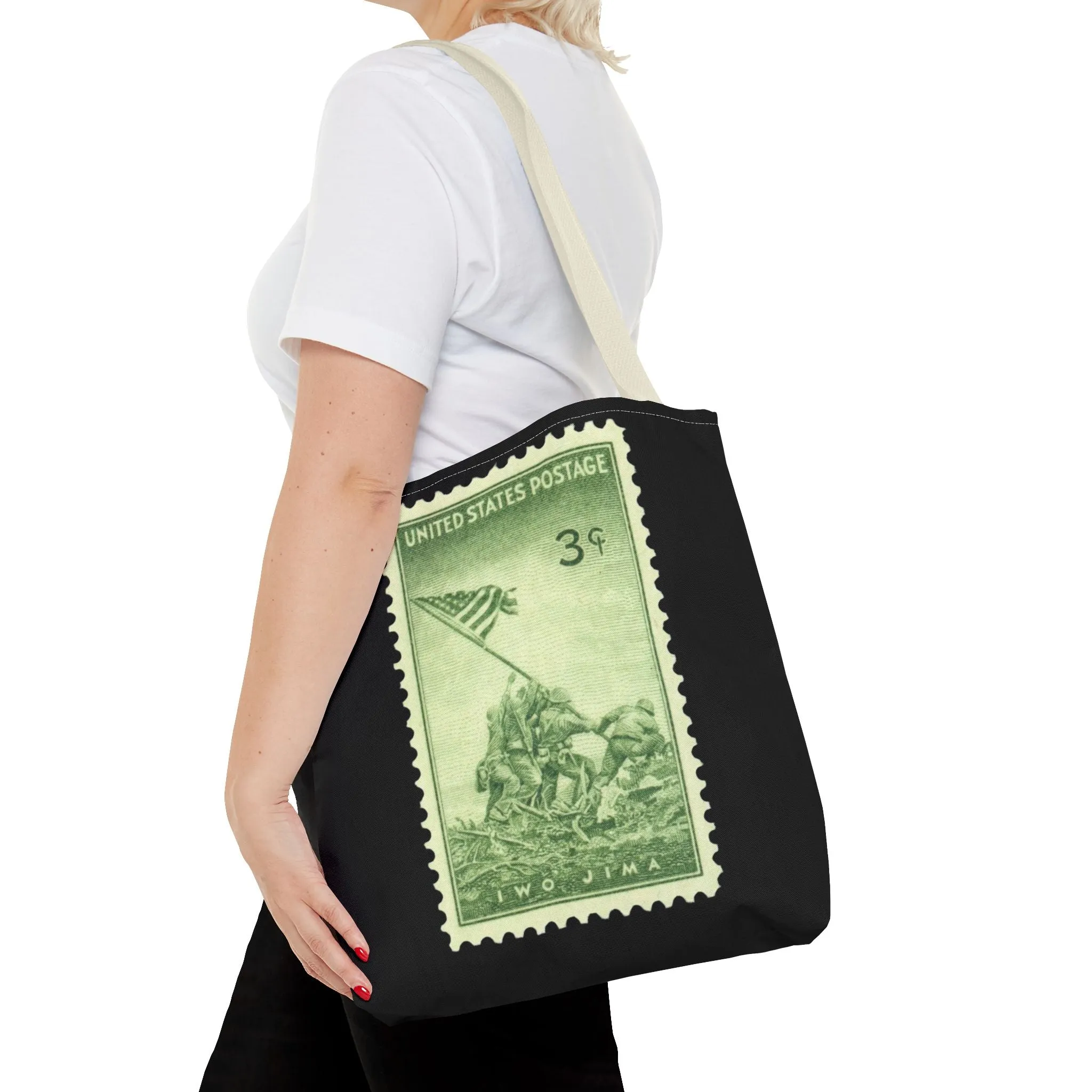 IWO JIMA MARINES STAMP Tote Bag