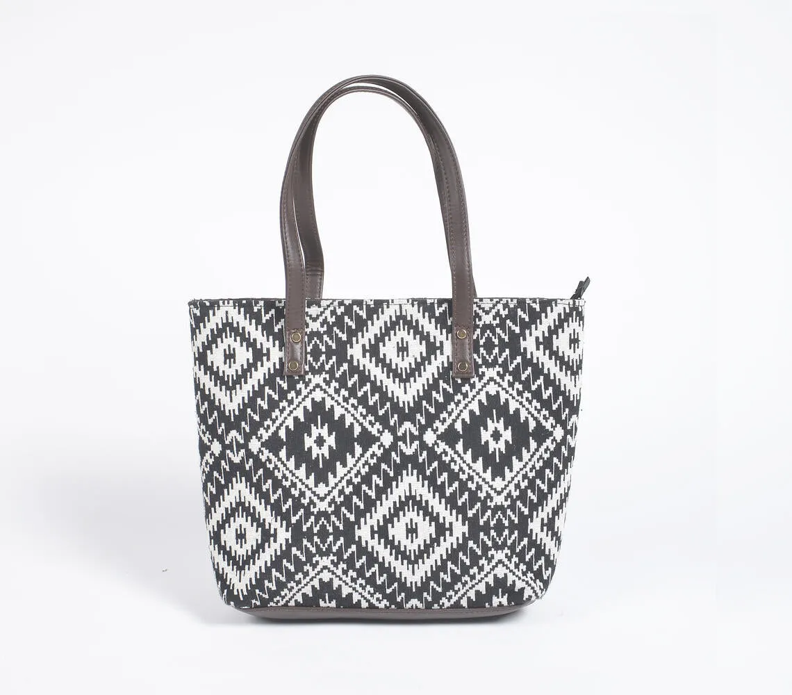 Jacquard Weave Monotone Tote, Sling & Wallet Set