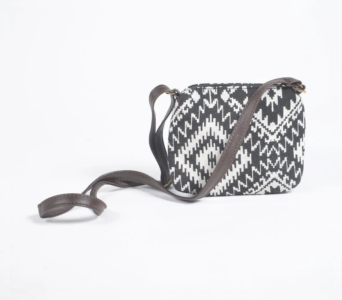 Jacquard Weave Monotone Tote, Sling & Wallet Set