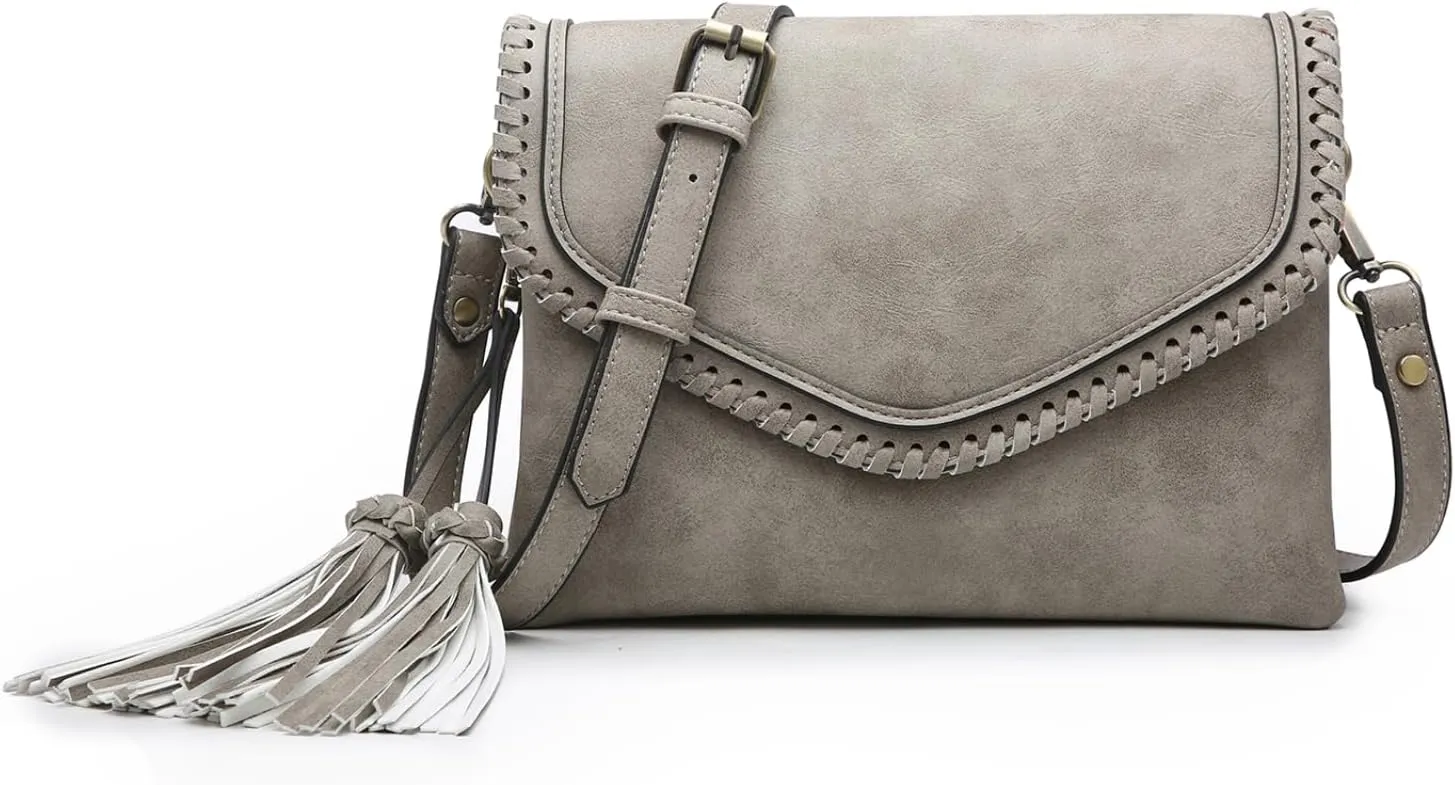 JEN & CO. Sloane Vegan Leather Crossbody Bags Envelope Style Clutch Purses Shoulder Handbag Wallets for Women