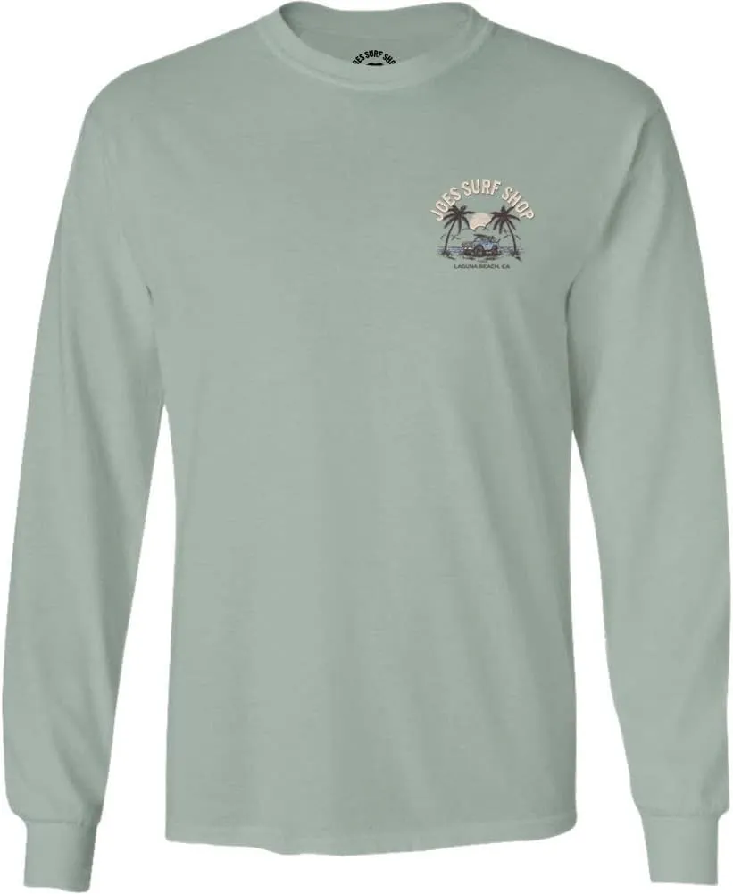 JOES SURF SHOP Men's Early Bird Logo Heavy Long Sleeve Tees