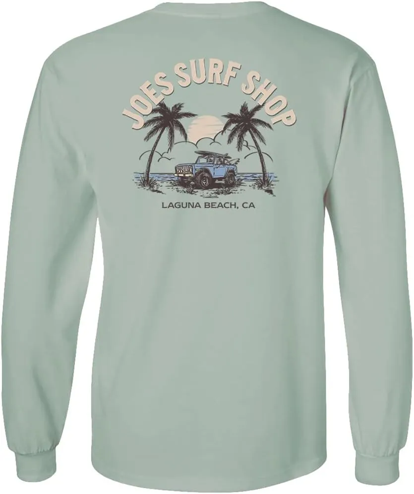 JOES SURF SHOP Men's Early Bird Logo Heavy Long Sleeve Tees