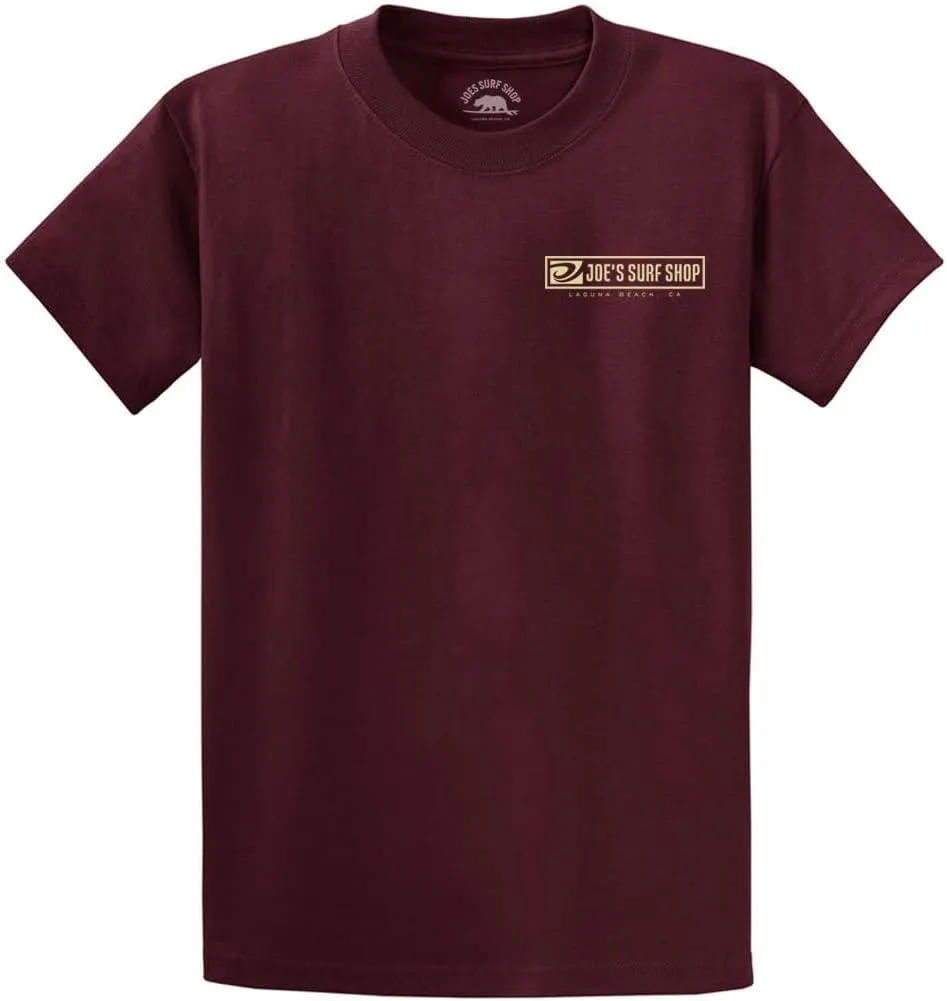 JOES SURF SHOP Men's Original Logo Heavyweight Tee in Regular, Big and Tall