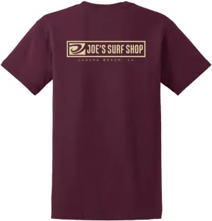 JOES SURF SHOP Men's Original Logo Heavyweight Tee in Regular, Big and Tall