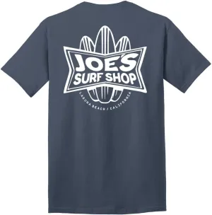 JOES SURF SHOP Men's Surfboards Logo Heavyweight Cotton Tees