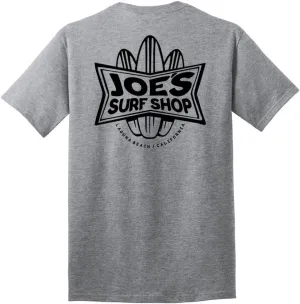 JOES SURF SHOP Men's Surfboards Logo Heavyweight Cotton Tees