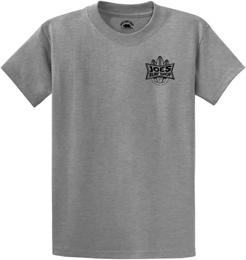 JOES SURF SHOP Men's Surfboards Logo Heavyweight Cotton Tees