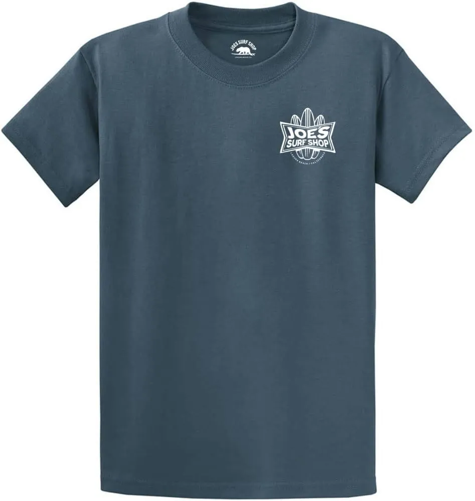 JOES SURF SHOP Men's Surfboards Logo Heavyweight Cotton Tees
