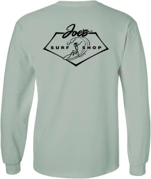Joe's Surf Shop Mens Surfing 101 Logo Heavyweight Long Sleeve Tees Sizes S-4XL