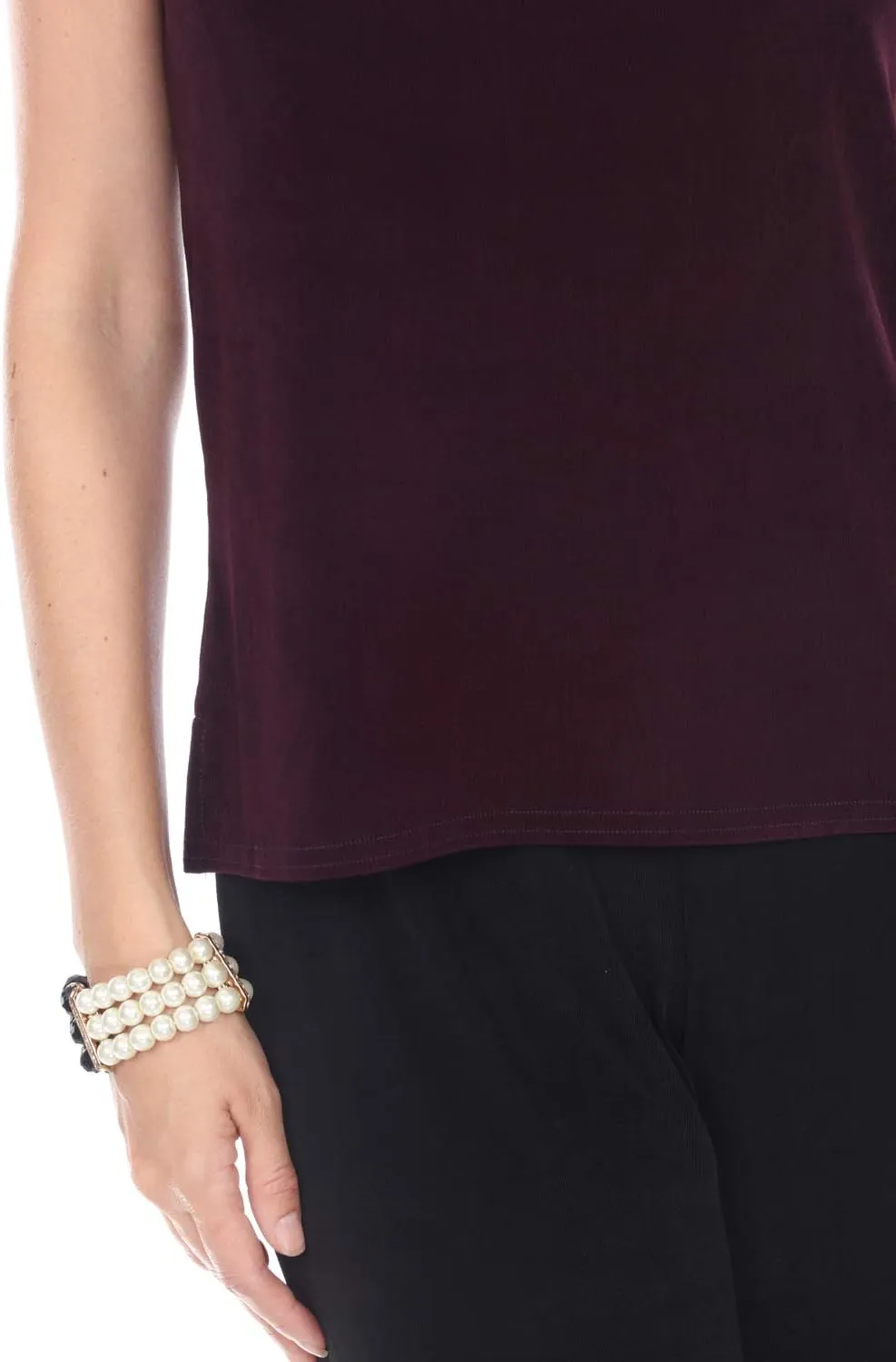 Jostar Women's Sleeveless Tank Top - Round Neck Solid Casual Basic Soft Side Slit Non Iron T Shirts