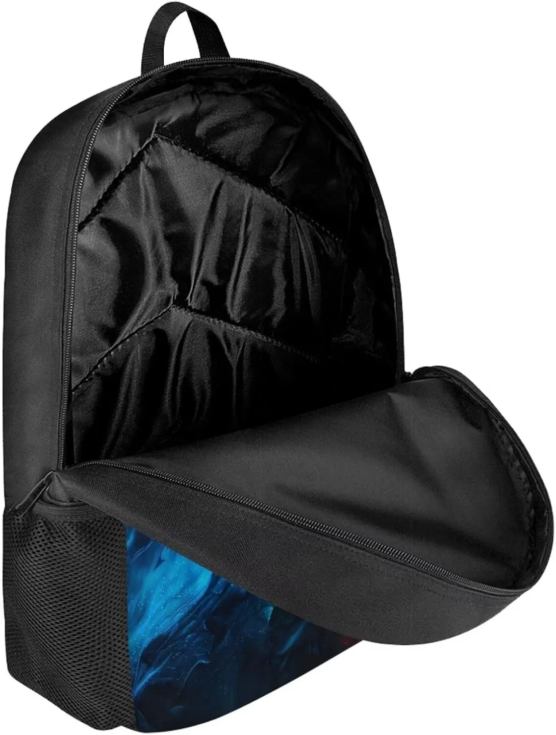 JoyLamoria Fire Baseball Shoulder BAG Travel Backpack Big Purse for Women Handbag Tote Bag Zipper Pouch