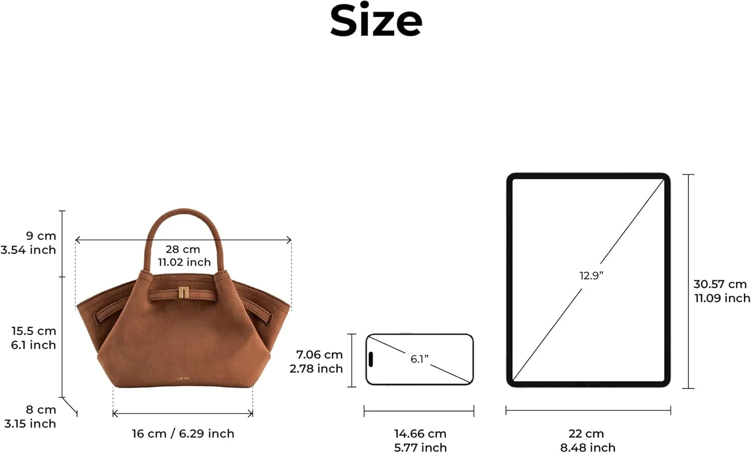 JW PEI Women's Hana Mini Faux Suede Tote Bag