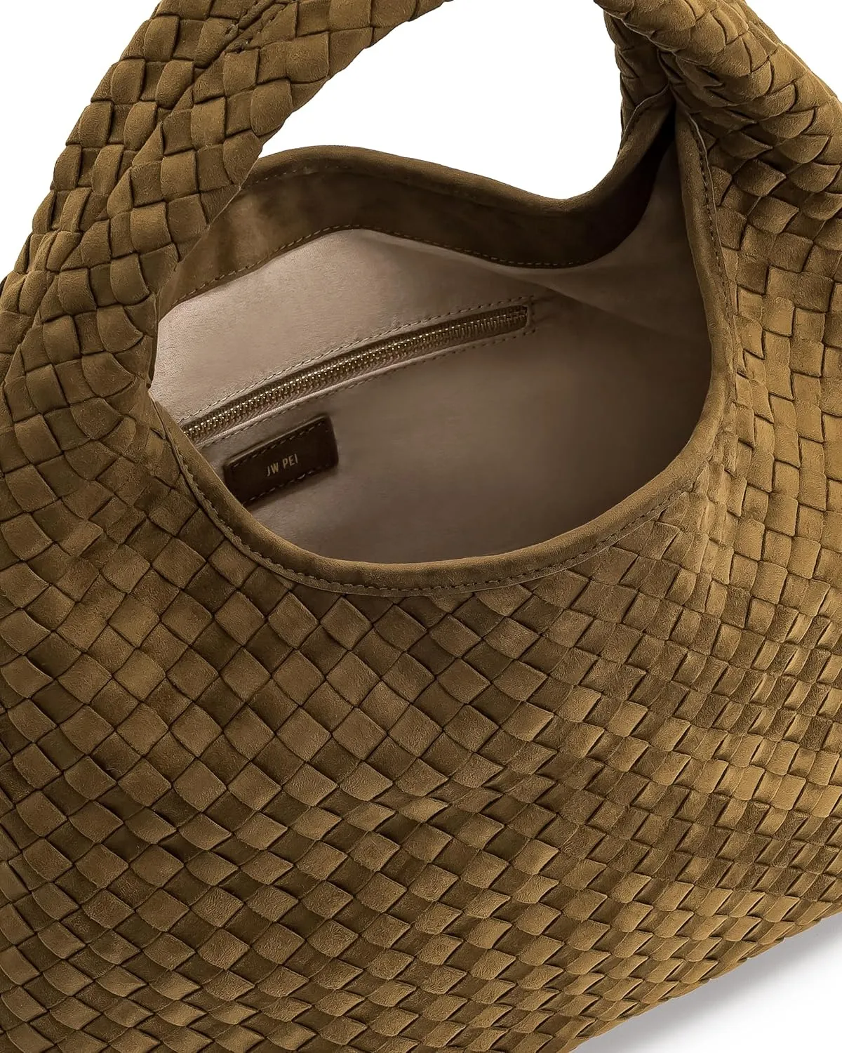 JW PEI Women's Iaura Faux Suede Woven Shoulder Bag