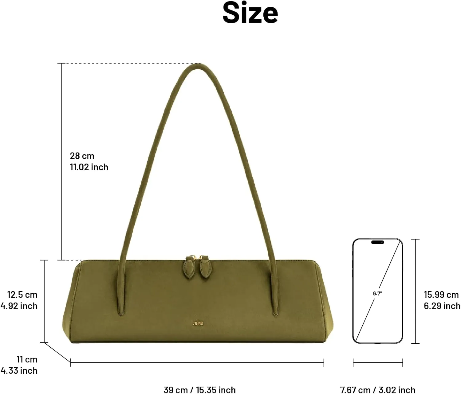 JW PEI Women's Nova Baguette Style Shoulder Bag