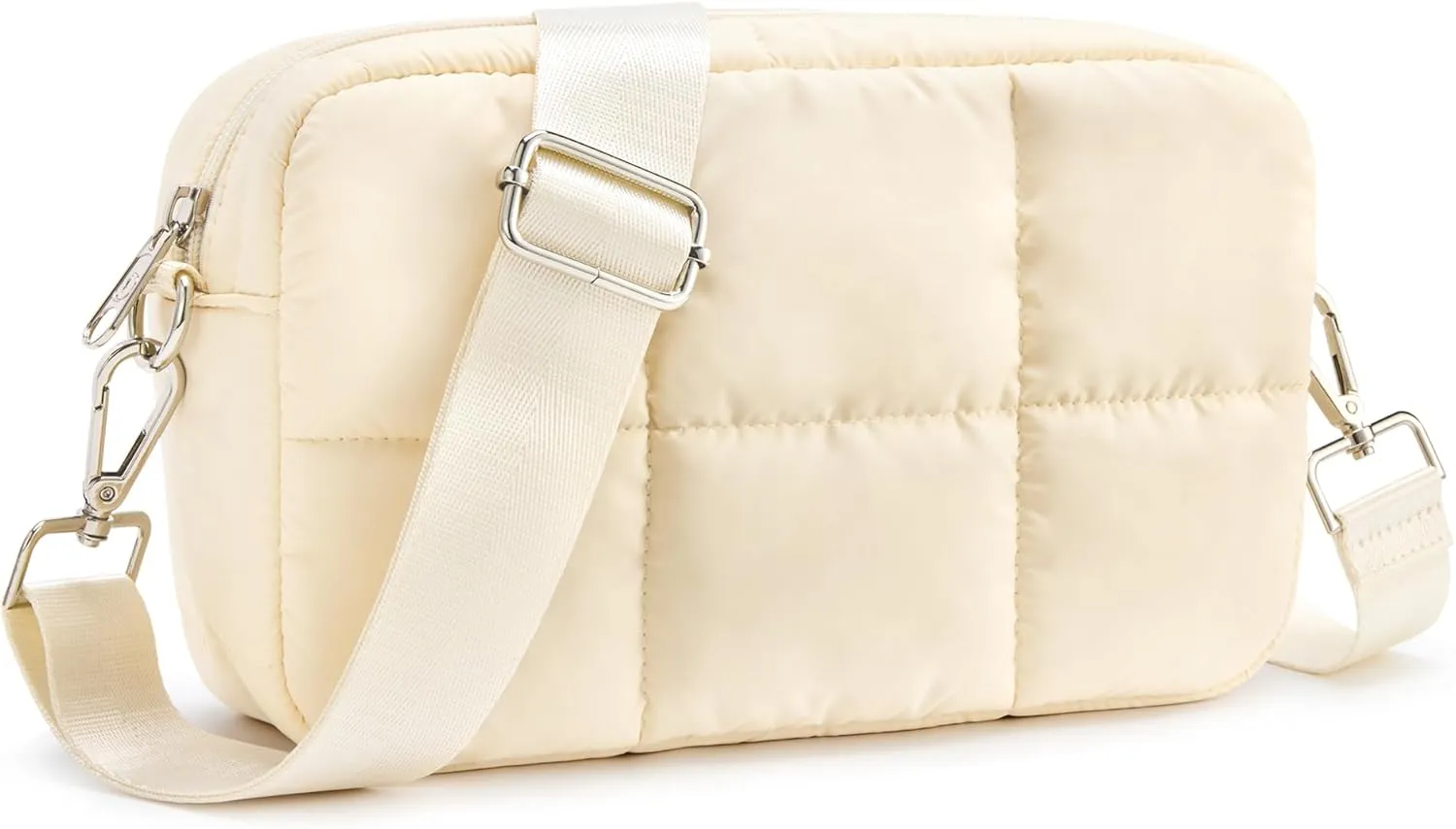 KALIDI FANCY FOREST Crossbody Bags for Women Crossbody Purse with Strap Lightweight Puffer quilted Shoulder Bag for Travel