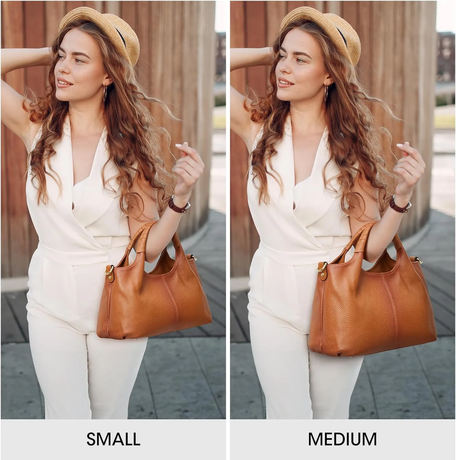 Kattee Leather Purses and Handbags for Women, Small Medium Crossbody Bags Trendy, Soft Shoulder Satchel Bags