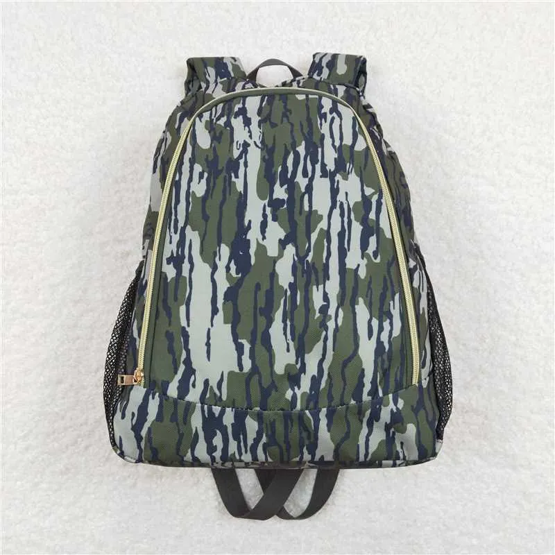 Kids Green Camo Backpacks Lunch Boxes Sibling Bags