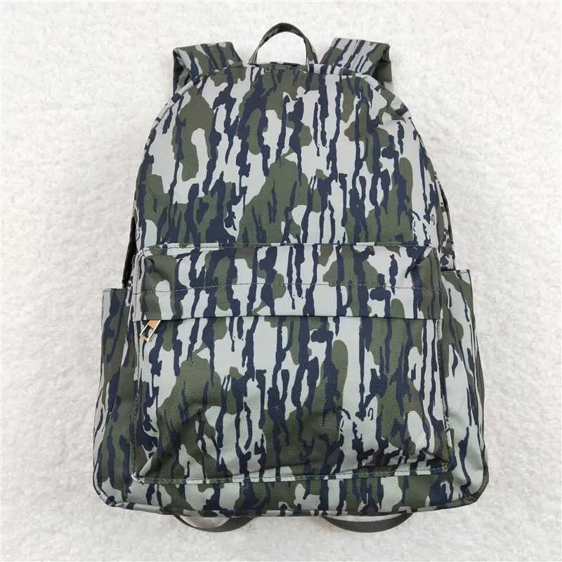 Kids Green Camo Backpacks Lunch Boxes Sibling Bags
