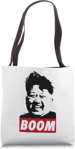 Kim Jong funny satire, funny T-shirt print boom Korea Tote Bag
