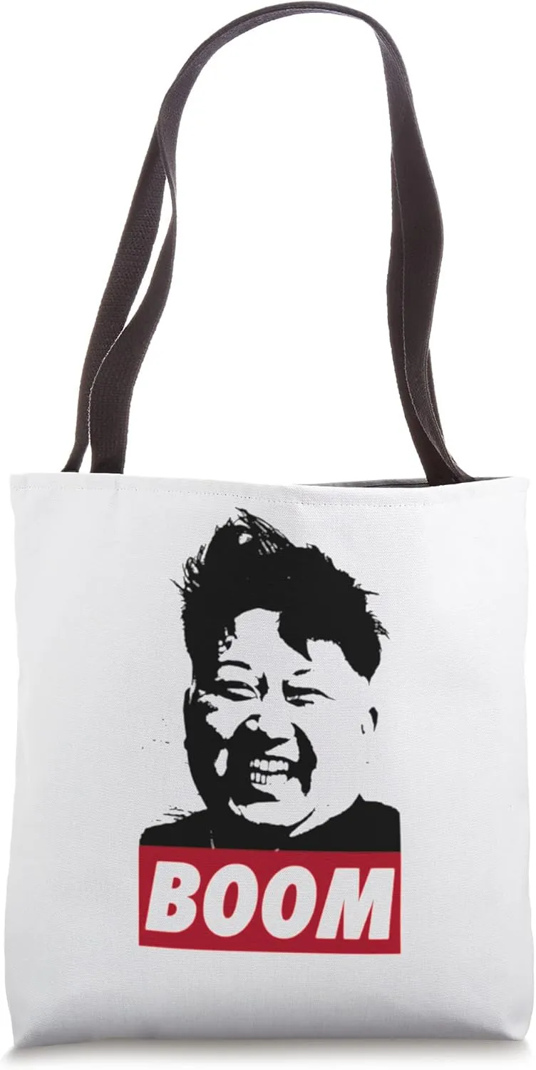 Kim Jong funny satire, funny T-shirt print boom Korea Tote Bag