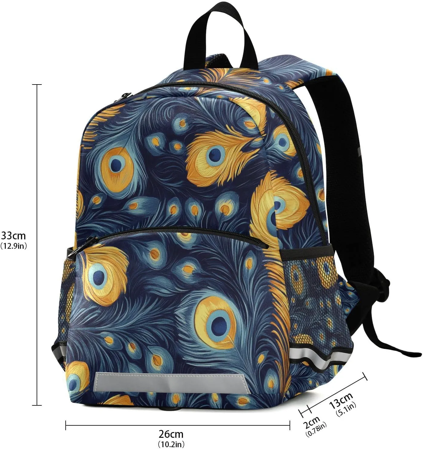 KLL Elementary Backpack for Girls Mini Multifunctional Book Bag for School Travel, Hand Drawing Camouflage Wavy