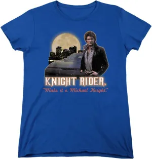 Knight Rider Full Moon Women's T Shirt