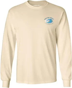 Koloa Surf Mens in The Curl Logo Long Sleeve Heavy Cotton Tee Reg, Big and Tall