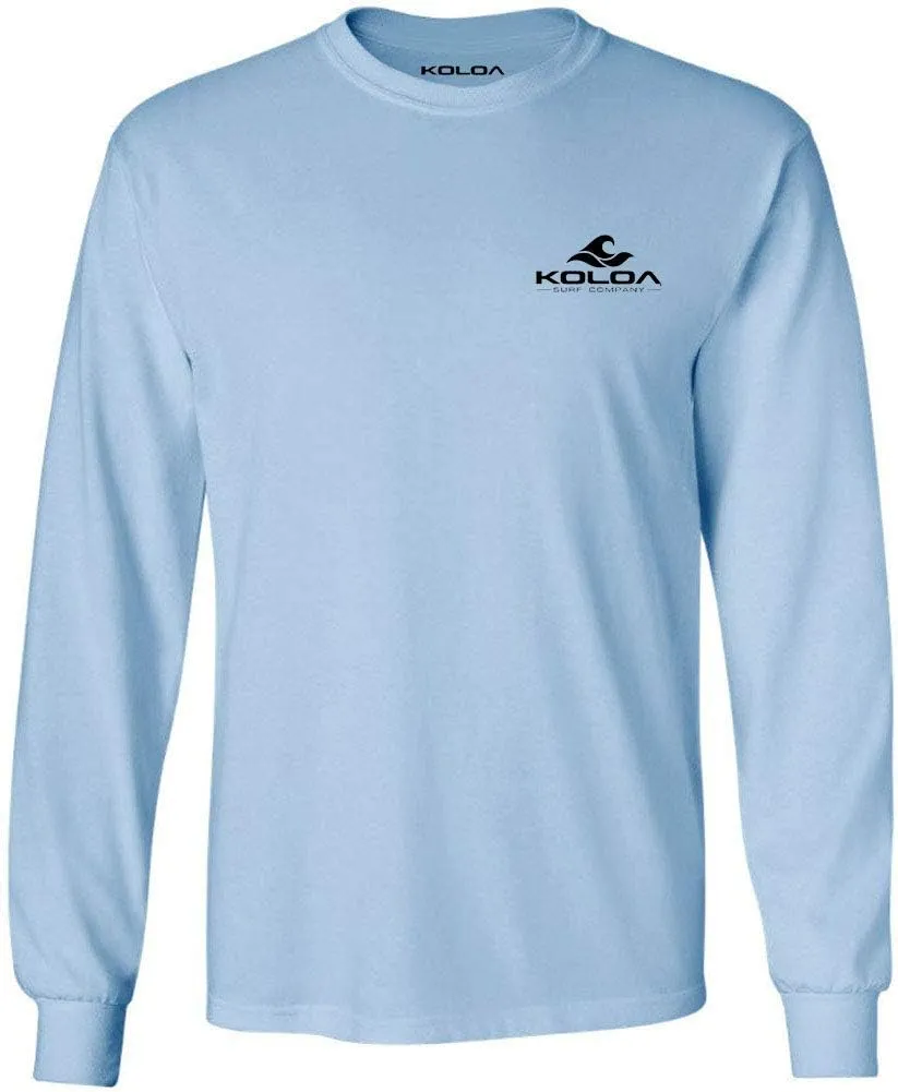 Koloa Surf Mens San Onofre Logo Long Sleeve Heavy Cotton Tee - Reg, Big and Tall
