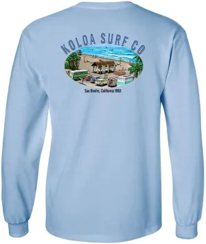 Koloa Surf Mens San Onofre Logo Long Sleeve Heavy Cotton Tee - Reg, Big and Tall